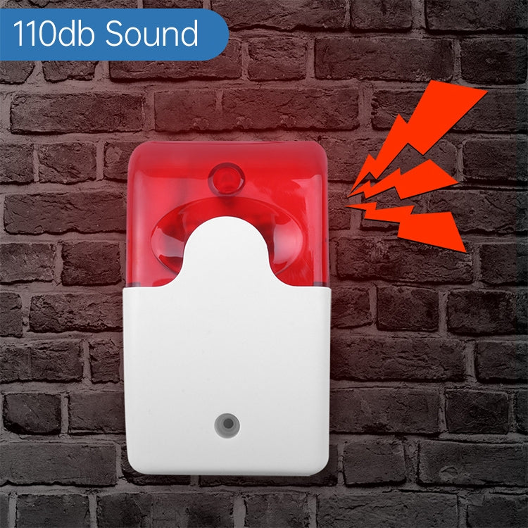 LY-103 Sound And Light Alarm Emergency Call For Help Connection Type Alarm, Specification: 220V (Red) - Security by buy2fix | Online Shopping UK | buy2fix