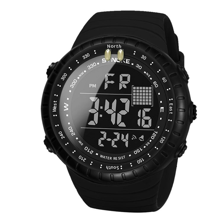 SYNOKE 8209 Multifunctional Sports Swimming Waterproof Luminous Alarm Men Electronic Watch(Black) - LED Digital Watches by SYNOKE | Online Shopping UK | buy2fix