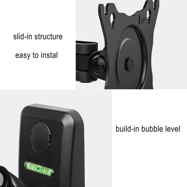 NORTH BAYOU Universal Telescopic Rotating Lifting Monitor Bracket, Model: F120 (Black) - Computer & Networking by NORTH BAYOU | Online Shopping UK | buy2fix