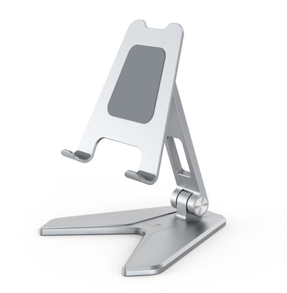 Boneruy P25 Aluminum Alloy Mobile Phone Tablet PC Stand,Style: Mobile Phone Silver - Desktop Holder by BONERUY | Online Shopping UK | buy2fix