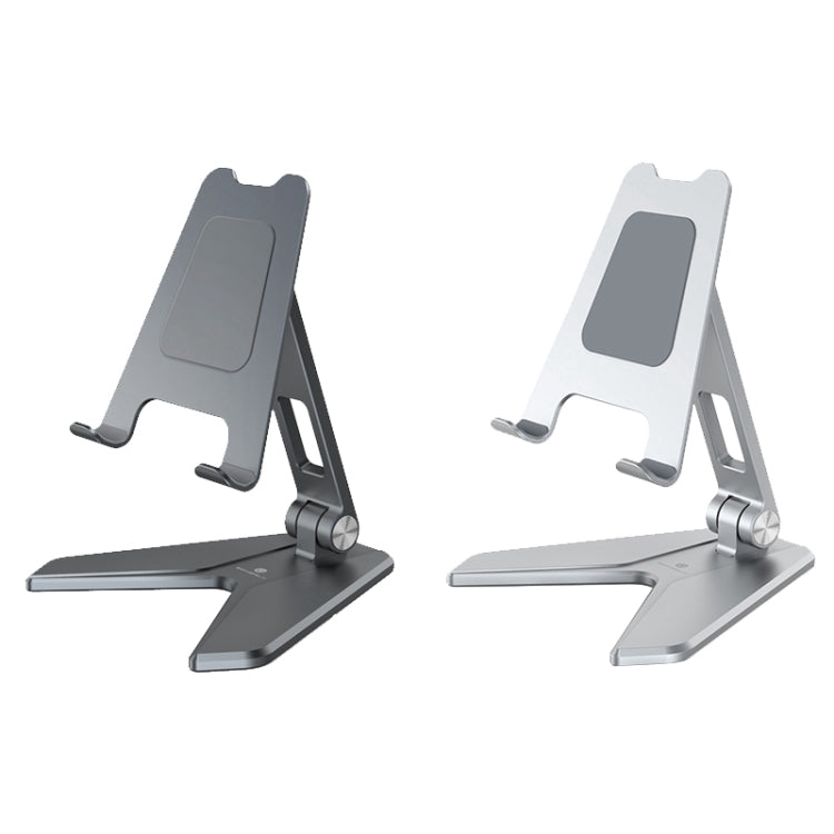 Boneruy P25 Aluminum Alloy Mobile Phone Tablet PC Stand,Style: Mobile Phone Silver - Desktop Holder by BONERUY | Online Shopping UK | buy2fix