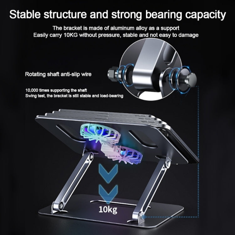 BONERUY P43F Aluminum Alloy Folding Computer Stand Notebook Cooling Stand, Colour: Grey - Computer & Networking by BONERUY | Online Shopping UK | buy2fix