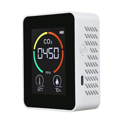 XY-T01 Temperature Humidity Display CO2 Meter Carbon Dioxide Air Quality Detector(Semiconductor White) - Gas Monitor by buy2fix | Online Shopping UK | buy2fix