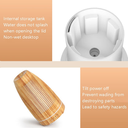 STB-103 Atmosphere Colorful Light Humidifier Aroma Diffuser(Light Wooden Grain) - Home & Garden by buy2fix | Online Shopping UK | buy2fix