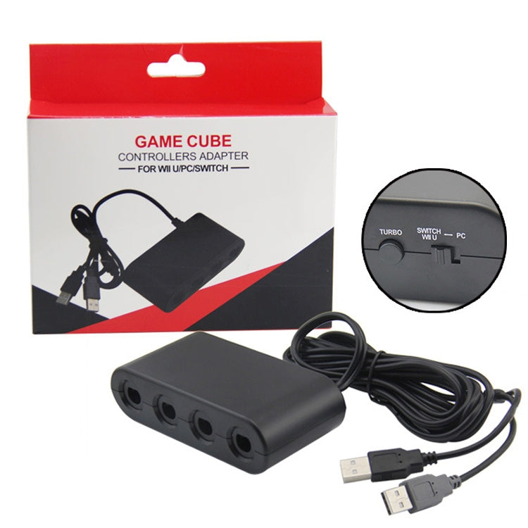 GC Handle To Wii U/PC/Switch Converter Adapter(Black) - Adapter by buy2fix | Online Shopping UK | buy2fix