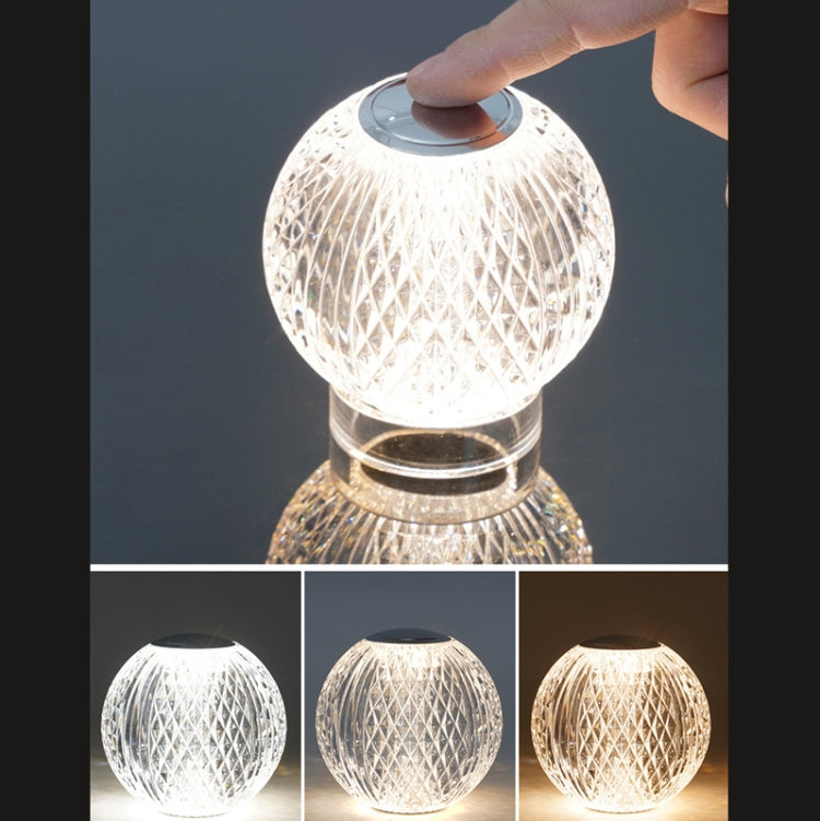 Crystal Ball Small Table Lamp USB Acrylic Night Light, Specification: MT1  110 x 110mm -  by buy2fix | Online Shopping UK | buy2fix