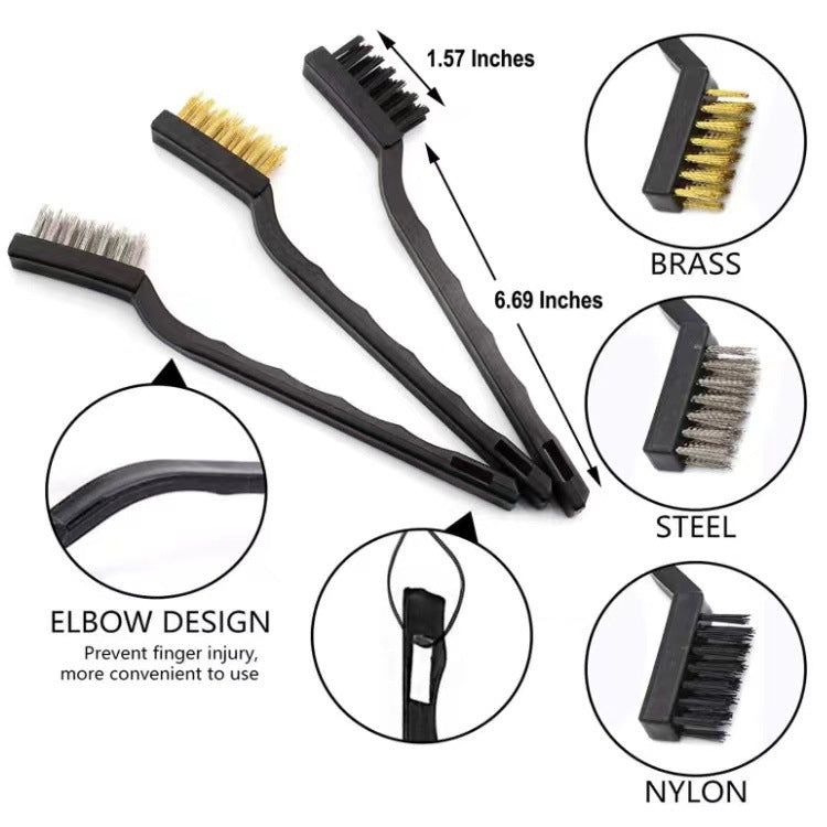 12 PCS / Set Car Tire Slight Cleaning Brush( A) - In Car by buy2fix | Online Shopping UK | buy2fix