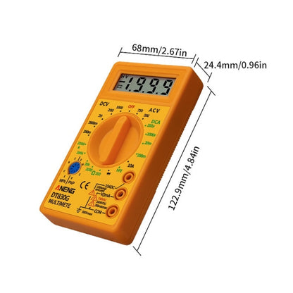 2 PCS ANENG DT830G Portable Digital Multimeter(Black) - Consumer Electronics by ANENG | Online Shopping UK | buy2fix