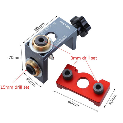 3 In 1 Punching Locator Round Wooden Connectors Open Machine(Locator Monomer+Nut Wrench) - Others by buy2fix | Online Shopping UK | buy2fix