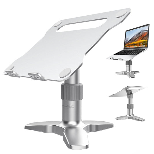 Aluminum Alloy Desktop Raised Shelf Cooling Notebook Bracket(Silver) - Computer & Networking by buy2fix | Online Shopping UK | buy2fix