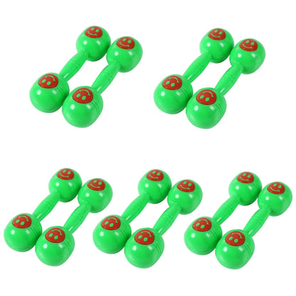 10 PCS Kindergarten Children Morning Exercise Plastic Rattle(Green) - Toy Sports by buy2fix | Online Shopping UK | buy2fix