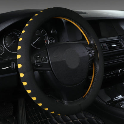 Sports Punched EVA Car Steering Wheel Cover, Size: 38cm(Yellow) - In Car by buy2fix | Online Shopping UK | buy2fix