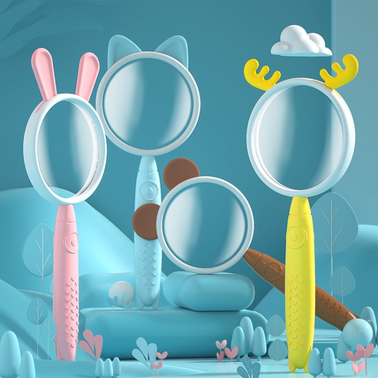 3x Magnifying Glass HD Cartoon Magnifying Glass Toy Gift For Children(Pink Rabbit) - Consumer Electronics by buy2fix | Online Shopping UK | buy2fix