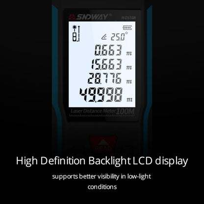 SNDWAY H-D510A Handheld Laser Rangefinder Infrared Measuring Instrument, Distance: 50m - Consumer Electronics by SNDWAY | Online Shopping UK | buy2fix