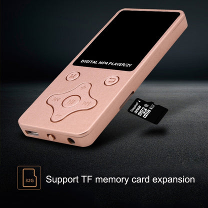 T68 Card Lossless Sound Quality Ultra-thin HD Video MP4 Player(Rose Gold) - Consumer Electronics by buy2fix | Online Shopping UK | buy2fix