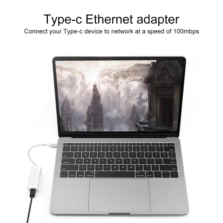 100M Driver-free Type-C/USB-C Network Card - USB Network Adapter by buy2fix | Online Shopping UK | buy2fix