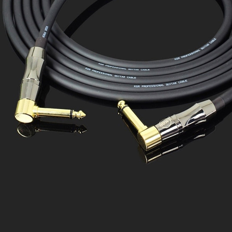 KGR Guitar Cable Keyboard Drum Audio Cable, Specification: 3m(Double Elbow Jack) - Stringed Instruments by KGR | Online Shopping UK | buy2fix