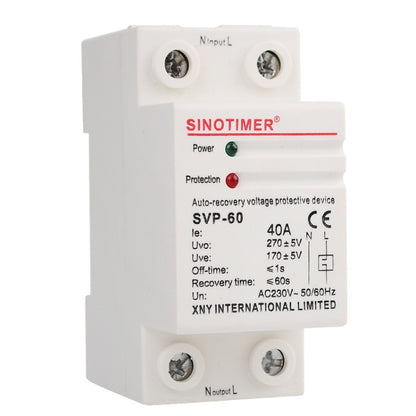 SINOTIMER Single-Phase Self-Duplex Intelligent Over-Pressure Protector(SVP-60) - Consumer Electronics by SINOTIMER | Online Shopping UK | buy2fix