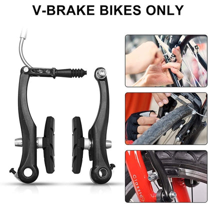 2 Pairs Silent V-brake Bicycle Brake Shoes, Color: Black - Outdoor & Sports by buy2fix | Online Shopping UK | buy2fix