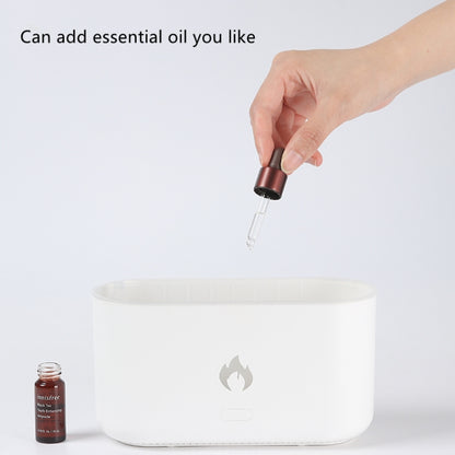 JF801 Desktop Simulation Flame Aroma Diffuser Humidifier, Color: 3 Color Light-White - Home & Garden by buy2fix | Online Shopping UK | buy2fix