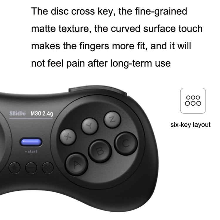 8Bitdo M30 MD Mini Version 2.4G Wireless Gamepad For Nintendo Switch - Gamepads by 8Bitdo | Online Shopping UK | buy2fix