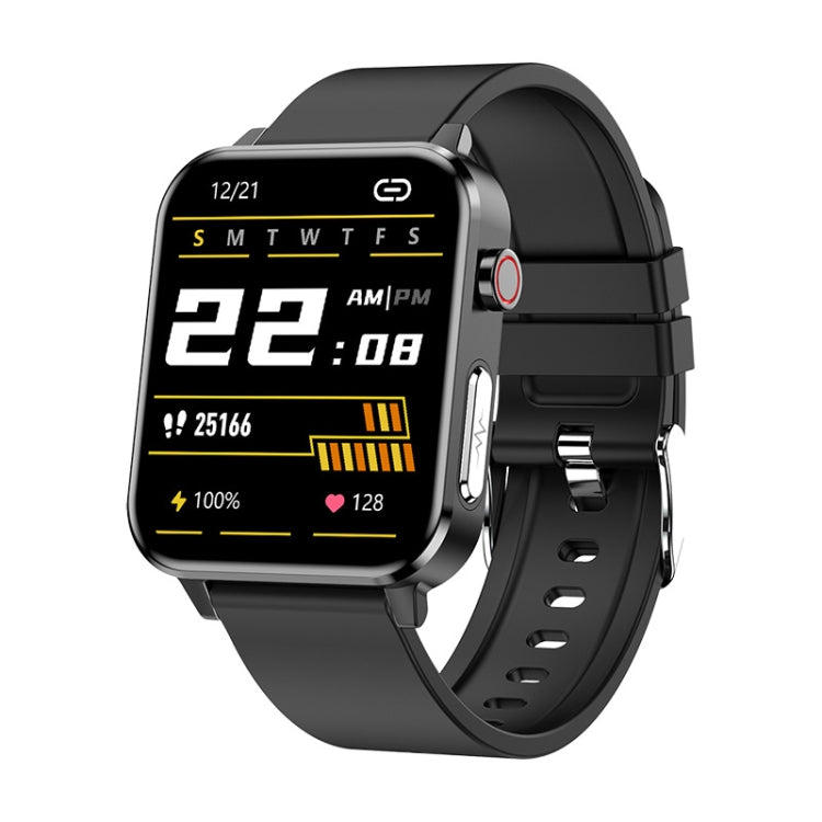 LOANIY E86 1.7 Inch Heart Rate Monitoring Smart Bluetooth Watch, Color: Black - Smart Wear by LOANIY | Online Shopping UK | buy2fix