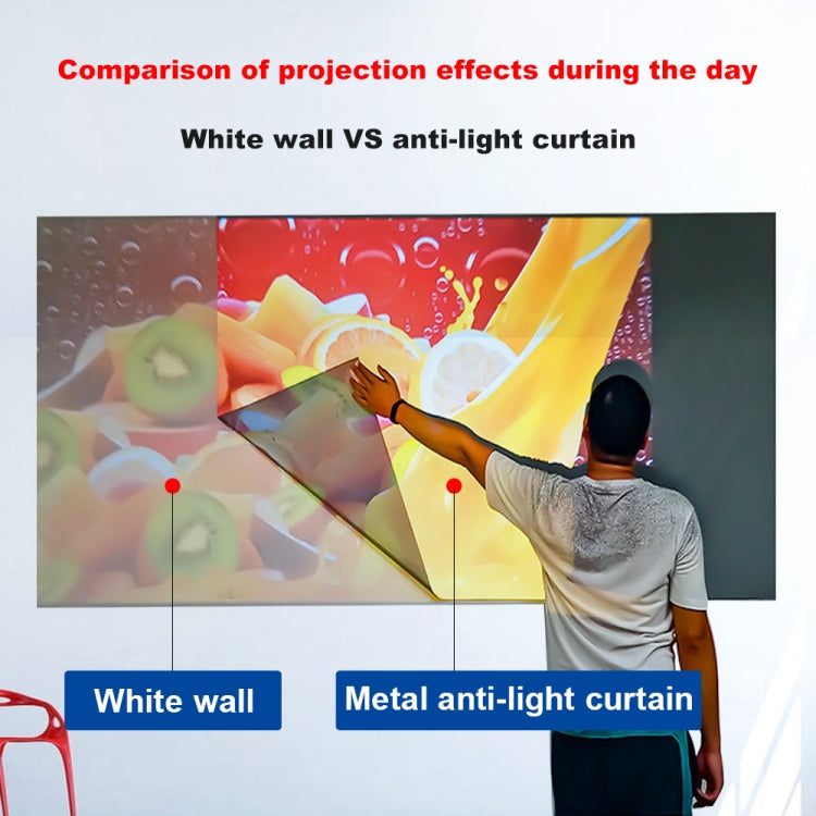 Folding Metal Anti-Light HD Projection Curtain, Size: 92 inch 16:9 199x112cm - Consumer Electronics by buy2fix | Online Shopping UK | buy2fix