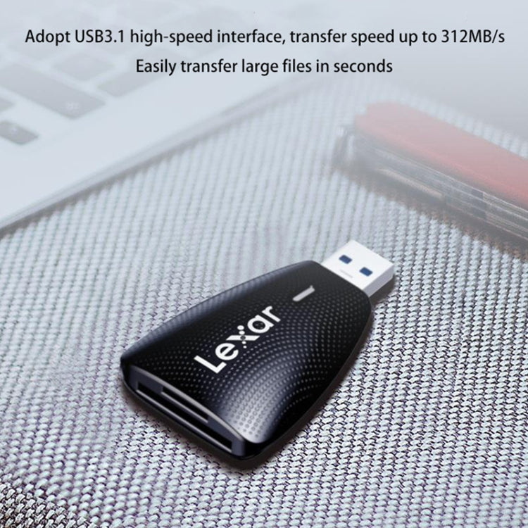 Lexar LRW450U 2 In 1 USB3.1 High Speed Computer Card Reader(Black) -  by Lexar | Online Shopping UK | buy2fix