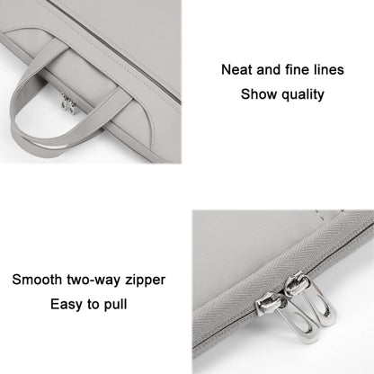 Baona BN-Q006 PU Leather Full Opening Laptop Handbag For 15/15.6/16 inches(Mint Green+Power Bag) - 15.6 - 17 inch by Baona | Online Shopping UK | buy2fix