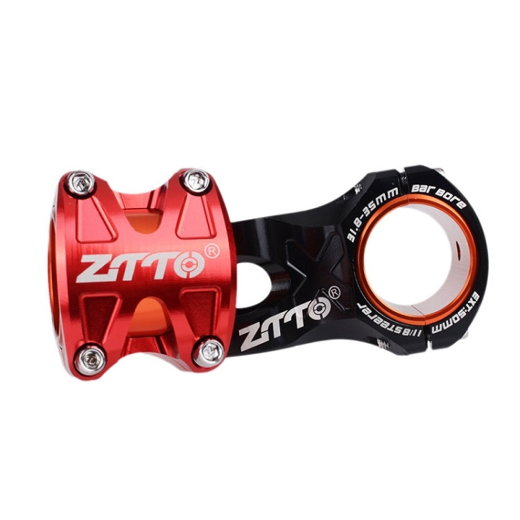 ZTTO Bicycle Handlebar Hollow 0 Degree Short Riser(Red) - Outdoor & Sports by ZTTO | Online Shopping UK | buy2fix