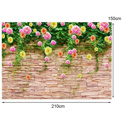 2.1m x 1.5m Flower Wall Photography Background Cloth - Camera Accessories by buy2fix | Online Shopping UK | buy2fix