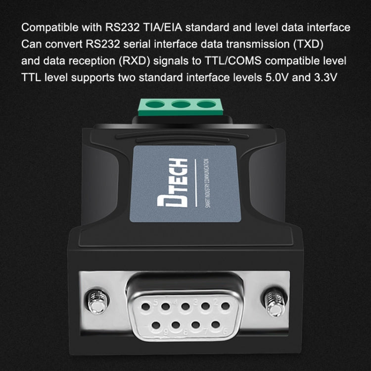 DTECH DT-9005 Without Power Supply RS232 To TTL Serial Port Module, Interface: 3.3V Module - RS485 / RS232 Series by DTECH | Online Shopping UK | buy2fix