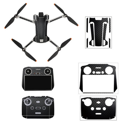 Sunnylife Drone+Remote Control Protective Sticker For DJI Mini 3 Pro RC Version(Carbon Black) - Stickers by Sunnylife | Online Shopping UK | buy2fix