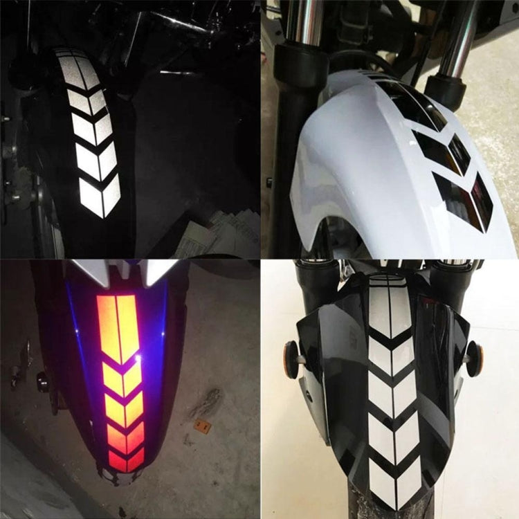 10 PCS Car Stripe Reflective Sticker Motorcycle Fender Arrow Stickers(Blue) - In Car by buy2fix | Online Shopping UK | buy2fix