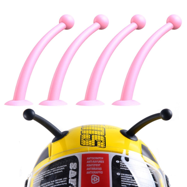 4PCS Motorcycle Helmet Soft Silicone Tentacle Sucker Decoration(Light Pink) - In Car by buy2fix | Online Shopping UK | buy2fix