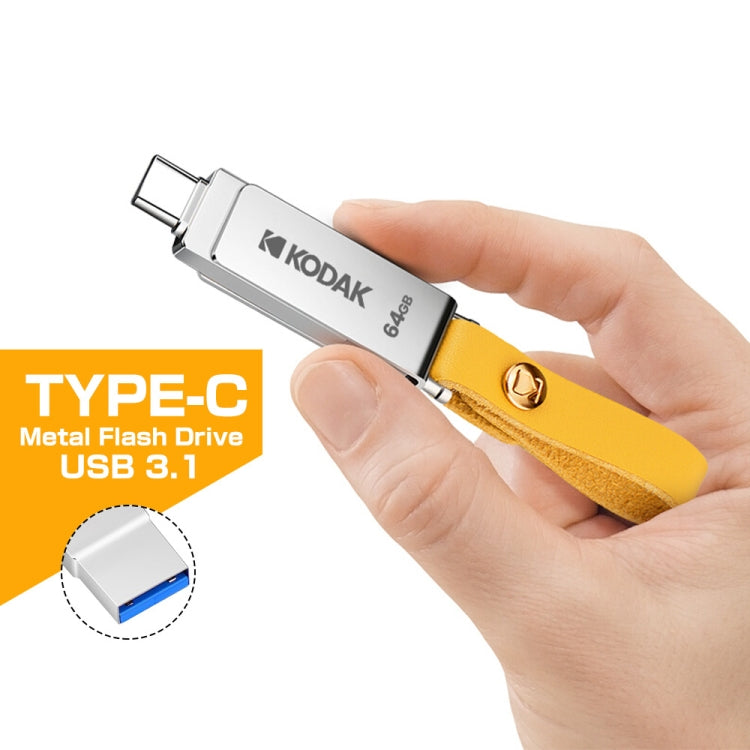 Kodak K243C 2 In 1 Type-C/USB-C + USB3.1 High-speed Transfer U disk, Capacity: 64GB - USB Flash Drives by Kodak | Online Shopping UK | buy2fix