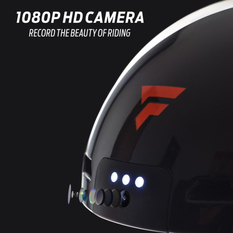 Foxwear V6 Camera Recorder Smart 720P HD With Light Riding Helmet, Size: One Size(White) - Protective Helmet & Masks by Foxwear | Online Shopping UK | buy2fix