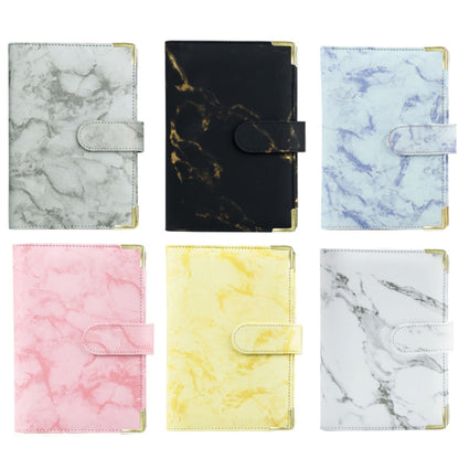 A6 Binder Budget Book Marbled Notebook PU Leather Binder(Black) - Home & Garden by null | Online Shopping UK | buy2fix