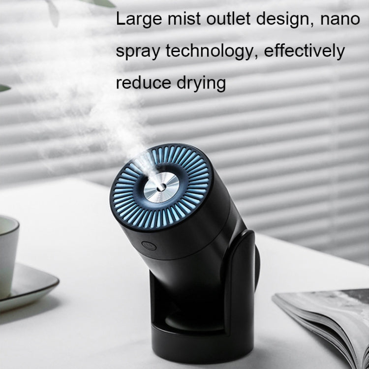 L09 USB Plug-in Rotating Colorful Night Light Humidifier(Black) - Home & Garden by buy2fix | Online Shopping UK | buy2fix