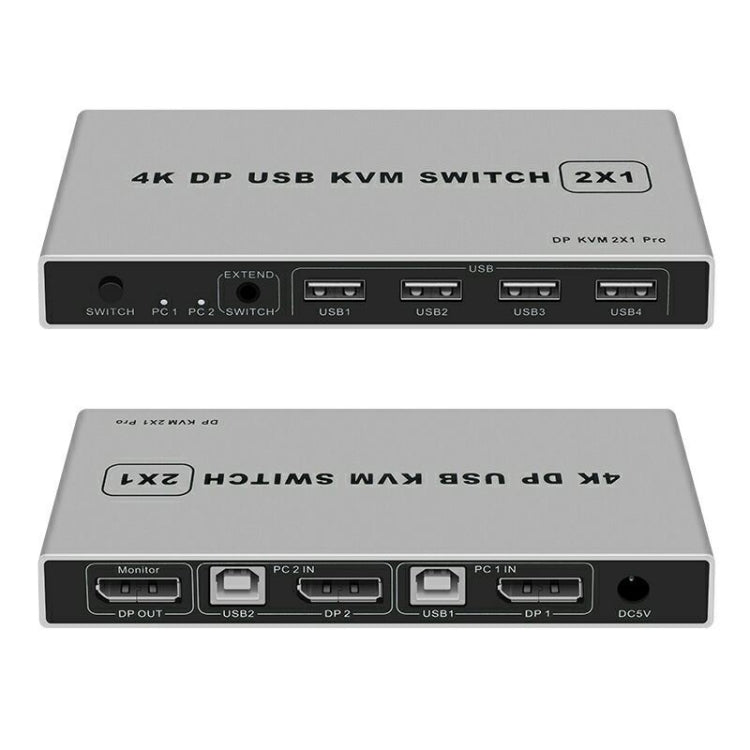 4K KYSW59 60HZ DP USB KVM Switch 2-in-1 Computer Sharing Device -  by buy2fix | Online Shopping UK | buy2fix