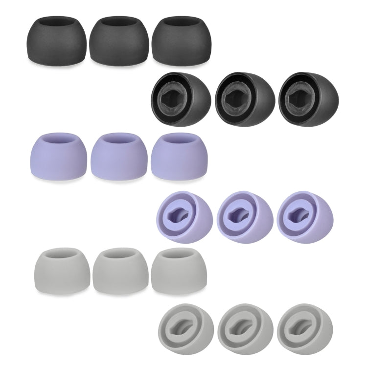 6 PCS Silicone Earplugs For TWS Samsung Galaxy Buds Pro( Large Gray) - Apple Accessories by buy2fix | Online Shopping UK | buy2fix