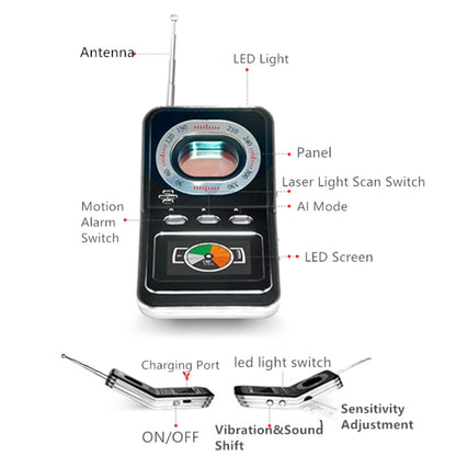 K600 Signal Detector Hotel Camera Anti-Sneak Shooting Infrared Scanning Detector - Security by buy2fix | Online Shopping UK | buy2fix