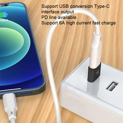 10 PCS HOWJIM HJ003 Type-C To USB3.0 Adapter Support Charging & Data Cable Transfer(Silver) - Type-C Adapter by HOWJIM | Online Shopping UK | buy2fix