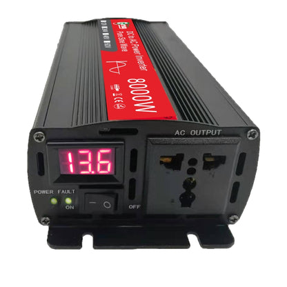 Gurxun 8000W High Power Household Car Sine Wave Inverter, Specification: 12V To 220V - Pure Sine Wave by Gurxun | Online Shopping UK | buy2fix