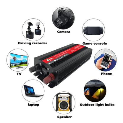 Gurxun 8000W High Power Household Car Sine Wave Inverter, Specification: 12V To 220V - Pure Sine Wave by Gurxun | Online Shopping UK | buy2fix