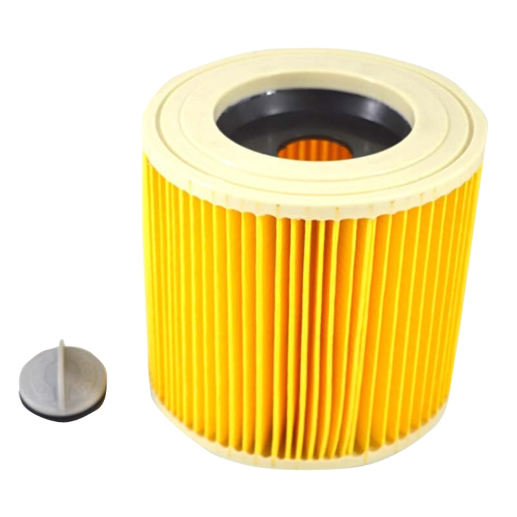 2PCS HEPA Filter For Karcher A2004 / A2204 Vacuum Cleaner Accessories(Yellow) - Consumer Electronics by buy2fix | Online Shopping UK | buy2fix