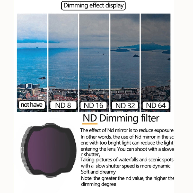 JSR  Adjustable Filter For DJI Avata,Style: ND16 - DJI & GoPro Accessories by buy2fix | Online Shopping UK | buy2fix