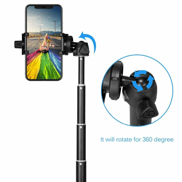 YUNTENG 9928 Mobile Phone Selfie Rod Tripod With Bluetooth Remote Control(20-100cm Black) - Selfie Sticks by YUNTENG | Online Shopping UK | buy2fix