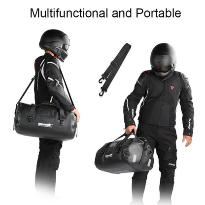 Rhinowalk MT20450 45L Large Capacity Portable Waterproof Motorcycle Tail Bag(Black) - Bags & Luggages by Rhinowalk | Online Shopping UK | buy2fix