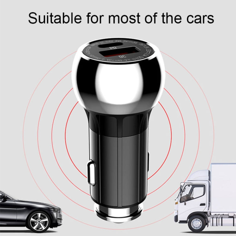 LDNIO C1 36W PD + QC 3.0 Car Fast Charger High Power Smart USB Car Charger with Micro USB Cable - Car Charger by LDNIO | Online Shopping UK | buy2fix